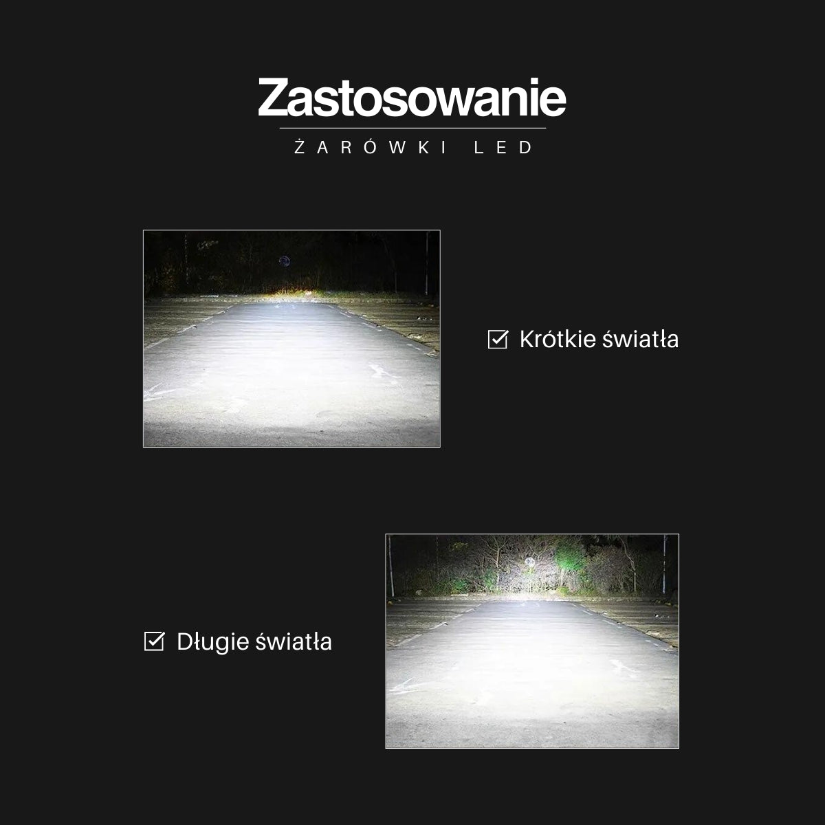 Żarówki LED H4 | EagleVision DualX | BiLED | Soczewka | 6000K