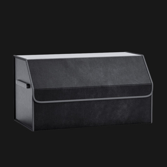 Elegancki składany organizer do bagażnika | 52L | Wykończony eko-skórą