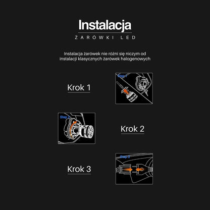 Żarówki LED H4 | EagleVision DualX | BiLED | Soczewka | 6000K