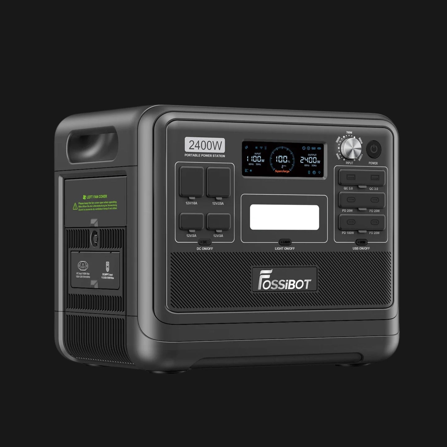 Przenośna stacja zasilania FOSSiBOT F2400 | 2400W | 2048Wh | UPS