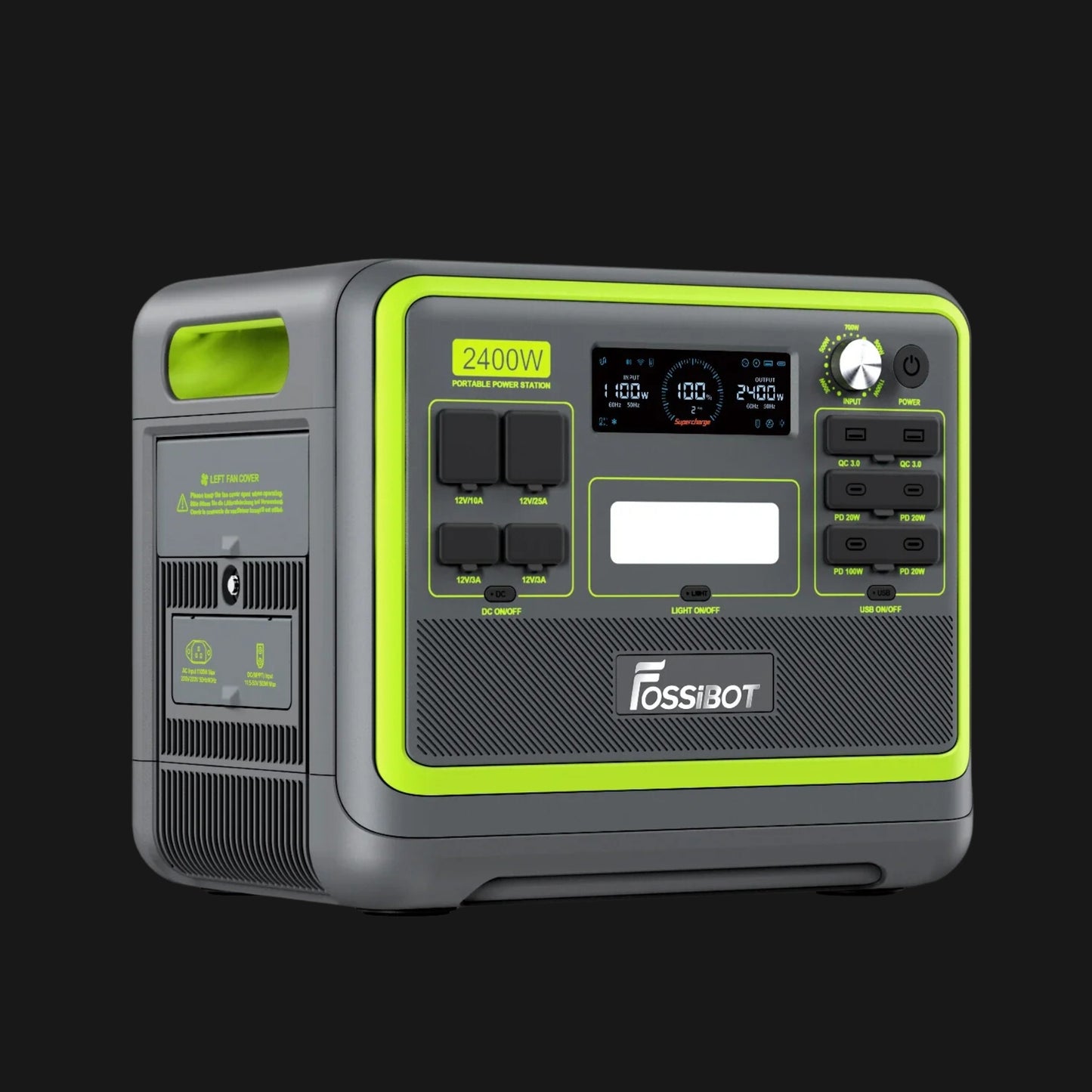 Przenośna stacja zasilania FOSSiBOT F2400 | 2400W | 2048Wh | UPS