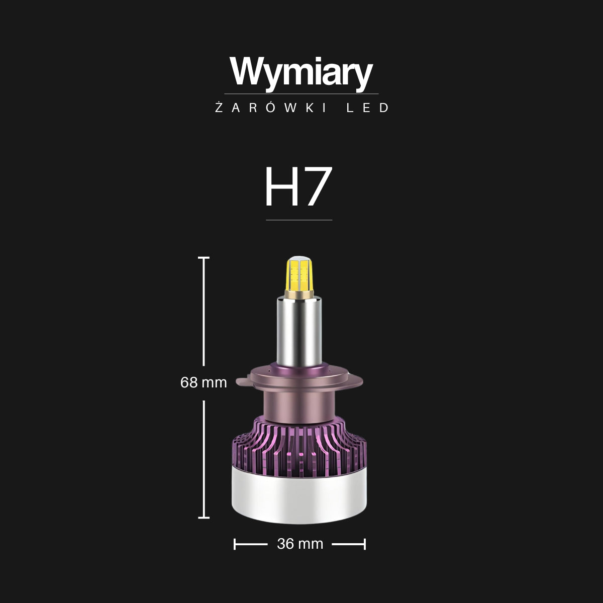 Żarówki LED H7 | PEL UltraBeam | 360° | 6000K | CANBUS