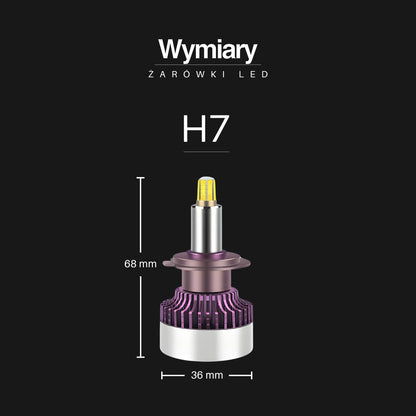 Żarówki LED H7 | PEL UltraBeam | 360° | 6000K | CANBUS