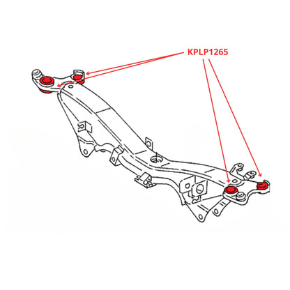 Tuleje tylnej ramy pomocniczej AUDI A6 / 100 / S6 / S4 - C4 Quattro